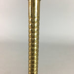 Japanese Brass Candle Stand Vtg Gold Metal Holder Shokudai J870