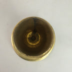 Japanese Brass Candle Stand Vtg Gold Metal Holder Shokudai J870