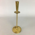 Japanese Brass Candle Stand Vtg Gold Metal Holder Shokudai J870