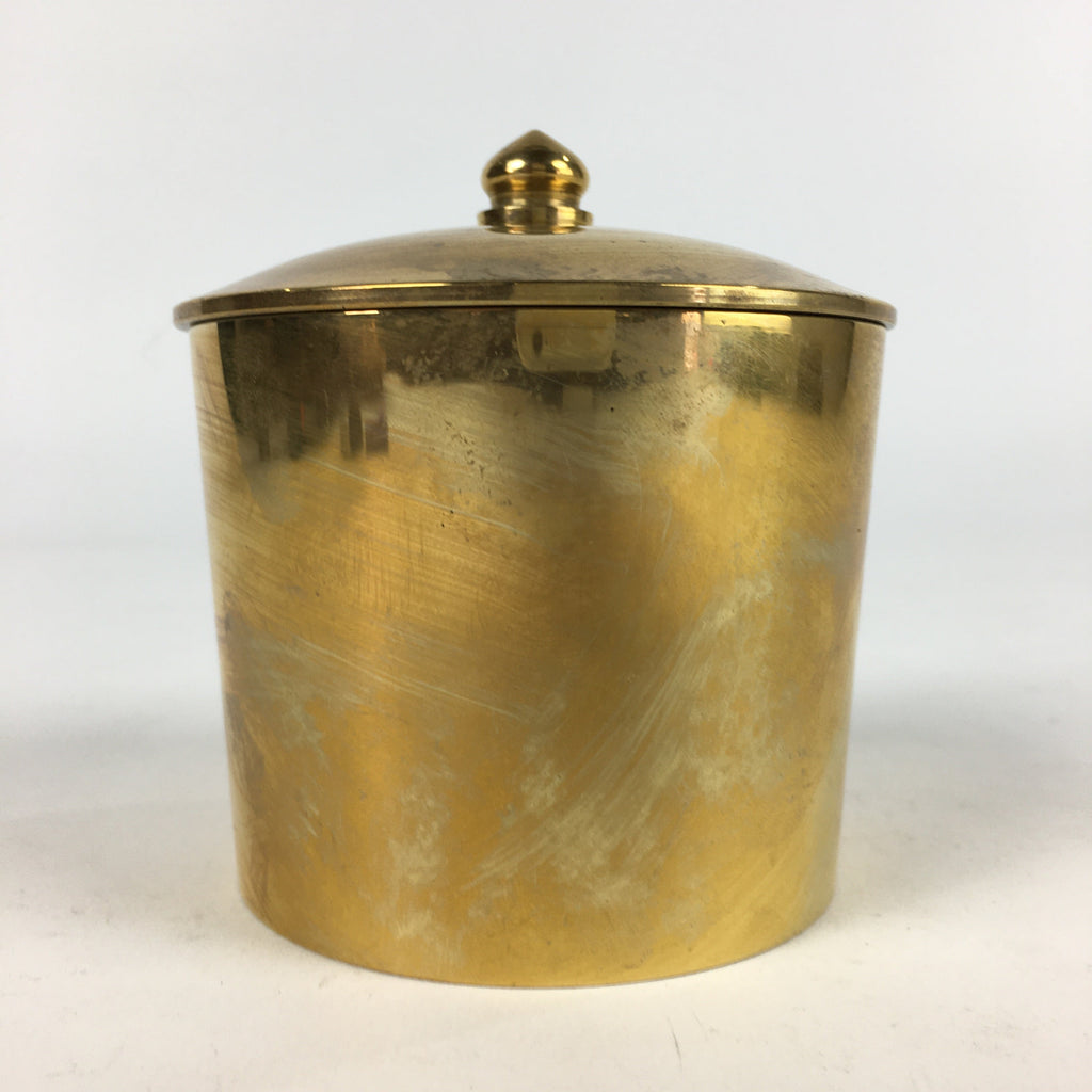 Japanese Brass Incense Burner Koro Vtg Buddhist Alter Fitting Butsugu BU714