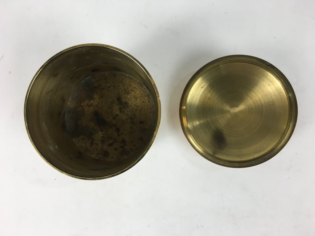 Japanese Brass Incense Burner Koro Vtg Buddhist Alter Fitting Butsugu BU714