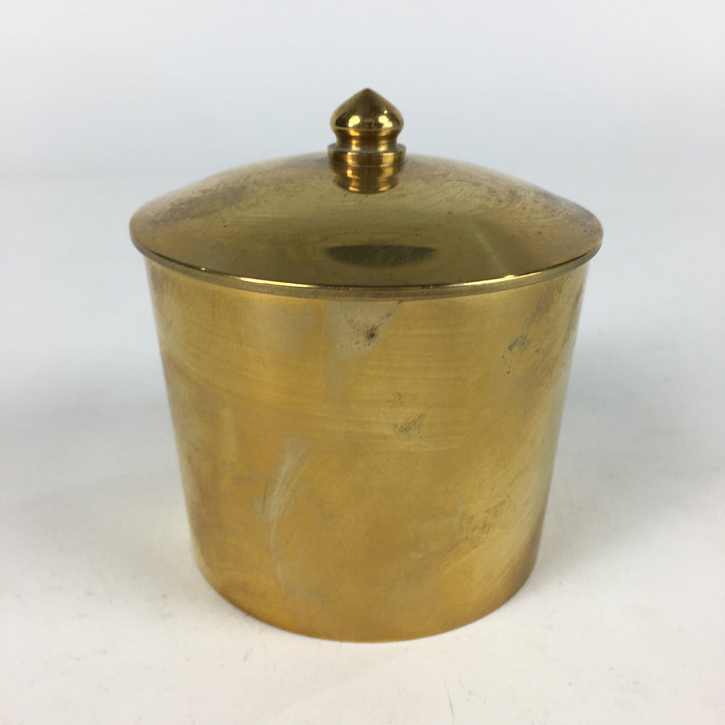 Japanese Brass Incense Burner Koro Vtg Buddhist Alter Fitting Butsugu BU714