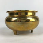 Japanese Brass Incense Burner Koro Vtg Buddhist Alter Fitting Butsugu BU724
