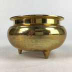 Japanese Brass Incense Burner Koro Vtg Buddhist Alter Fitting Butsugu BU724