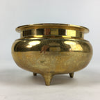 Japanese Brass Incense Burner Koro Vtg Buddhist Alter Fitting Butsugu BU724