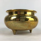 Japanese Brass Incense Burner Koro Vtg Buddhist Alter Fitting Butsugu BU724