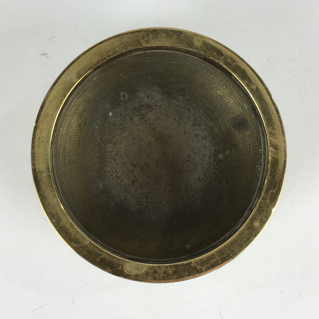 Japanese Brass Incense Burner Koro Vtg Buddhist Alter Fitting Butsugu BU724