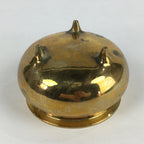 Japanese Brass Incense Burner Koro Vtg Buddhist Alter Fitting Butsugu BU724