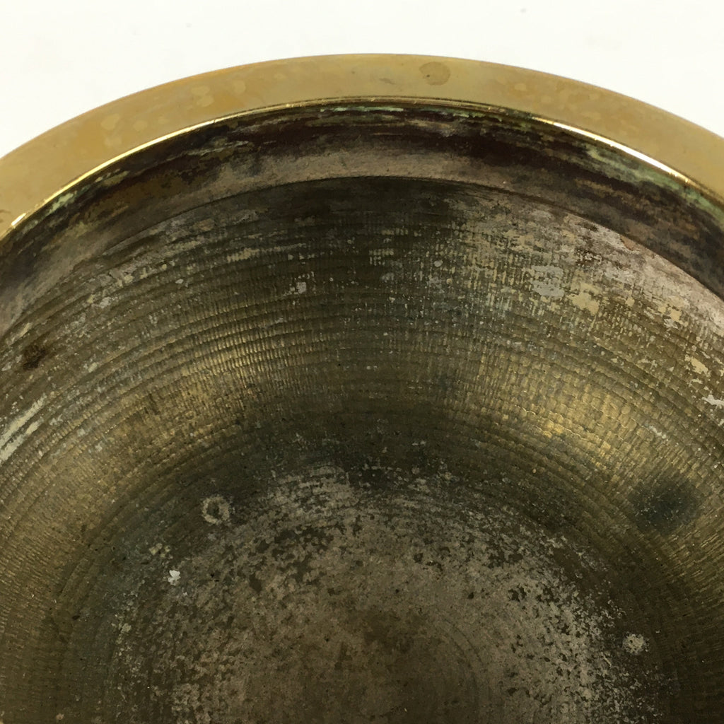 Japanese Brass Incense Burner Koro Vtg Buddhist Alter Fitting Butsugu BU724