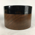 Japanese Brazier Ash Pot Fire Pit Vtg Brass Tea Ceremony Brown Hibachi H38