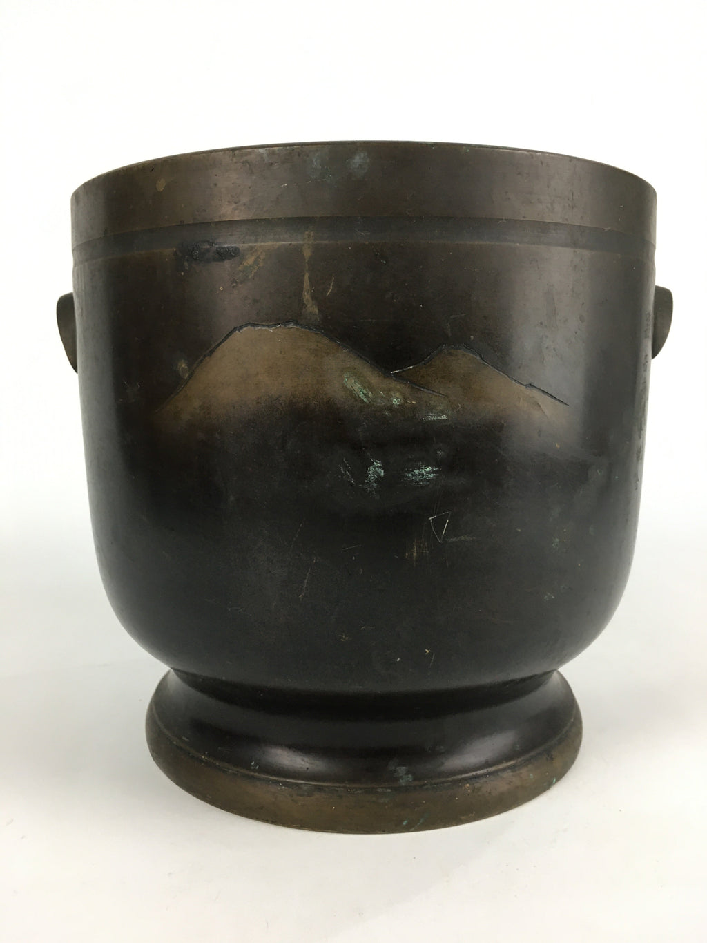 Japanese Brazier Gotoku Tea Ceremony Vtg Copper Fire Pit Ash Pot Hibachi H43
