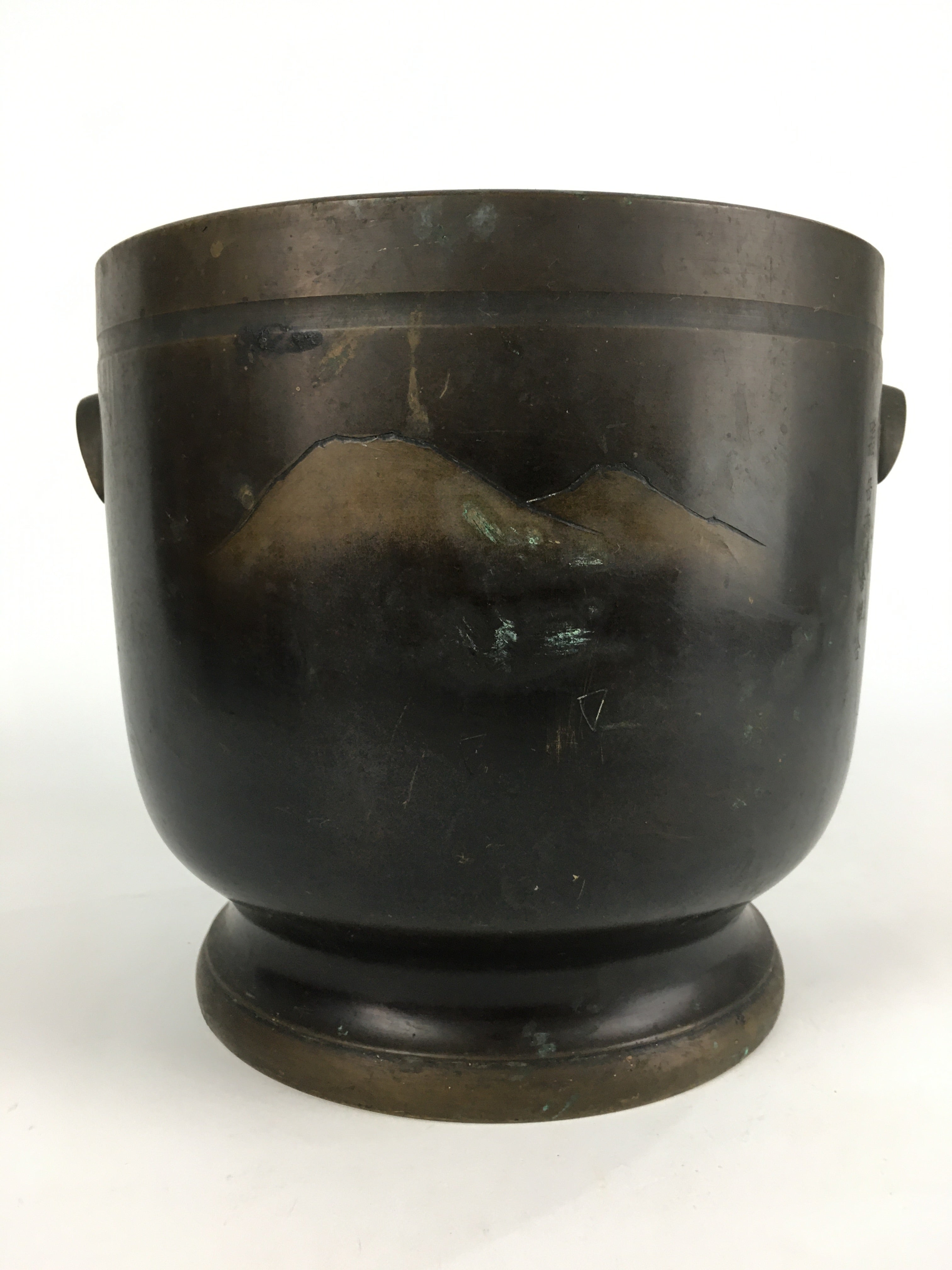 Japanese Brazier Gotoku Tea Ceremony Vtg Copper Fire Pit Ash Pot Hibachi H43