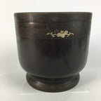 Japanese Brazier Tea Ceremony Copper Fire Pit Ash Pot Hibachi BU443