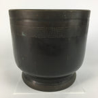 Japanese Brazier Tea Ceremony Copper Fire Pit Ash Pot Hibachi BU443
