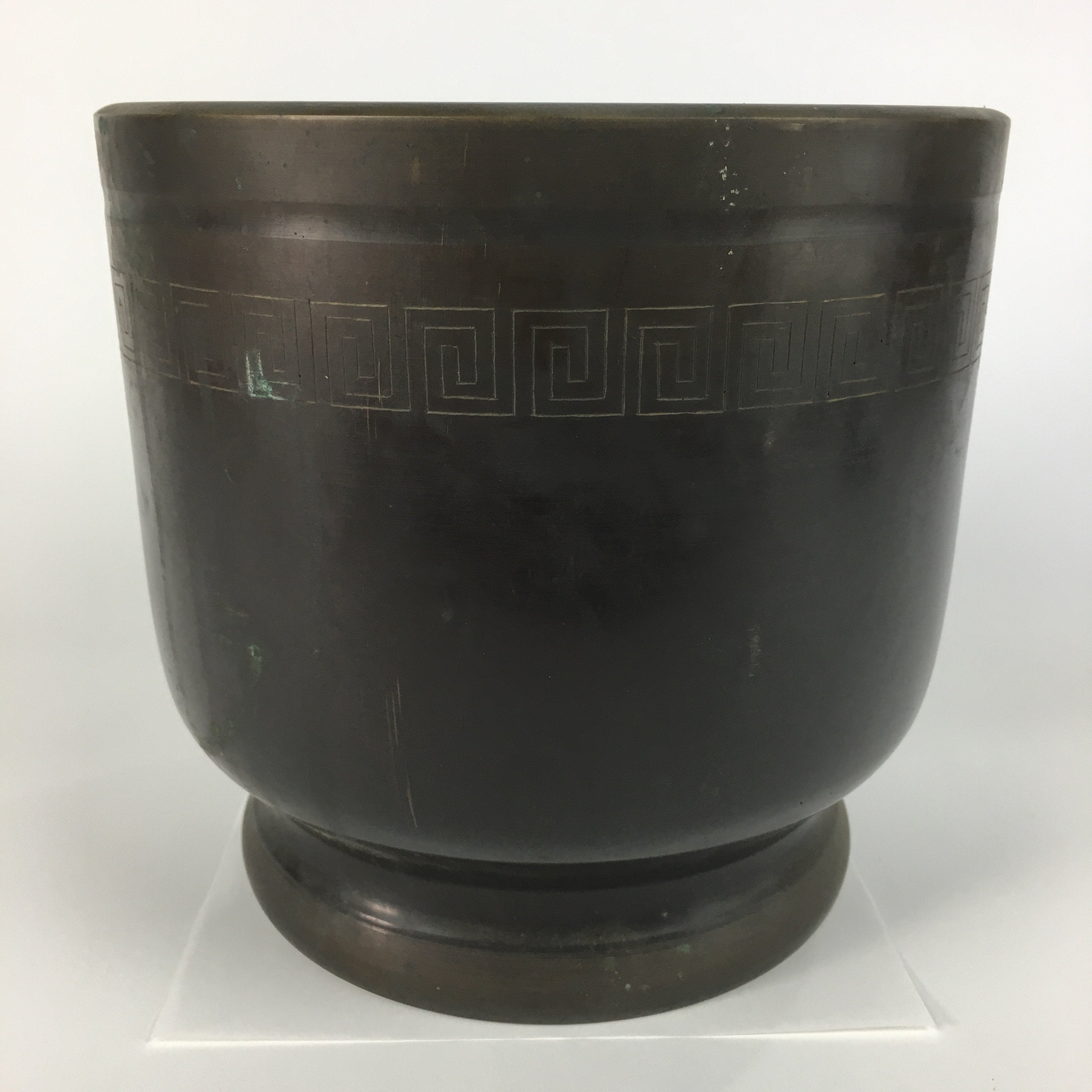 Japanese Brazier Tea Ceremony Copper Fire Pit Ash Pot Hibachi BU443