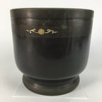 Japanese Brazier Tea Ceremony Copper Fire Pit Ash Pot Hibachi BU443