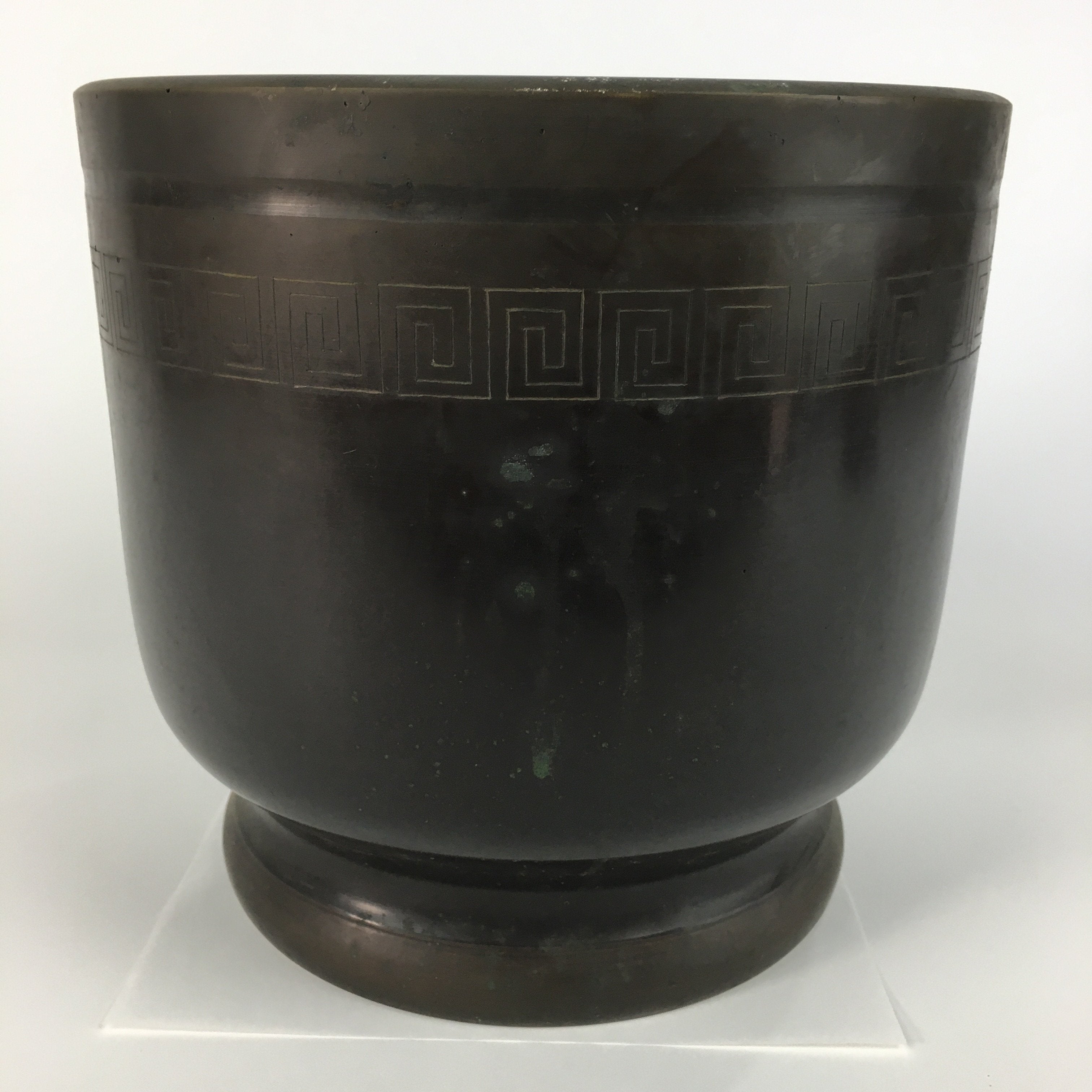 Japanese Brazier Tea Ceremony Copper Fire Pit Ash Pot Hibachi BU443