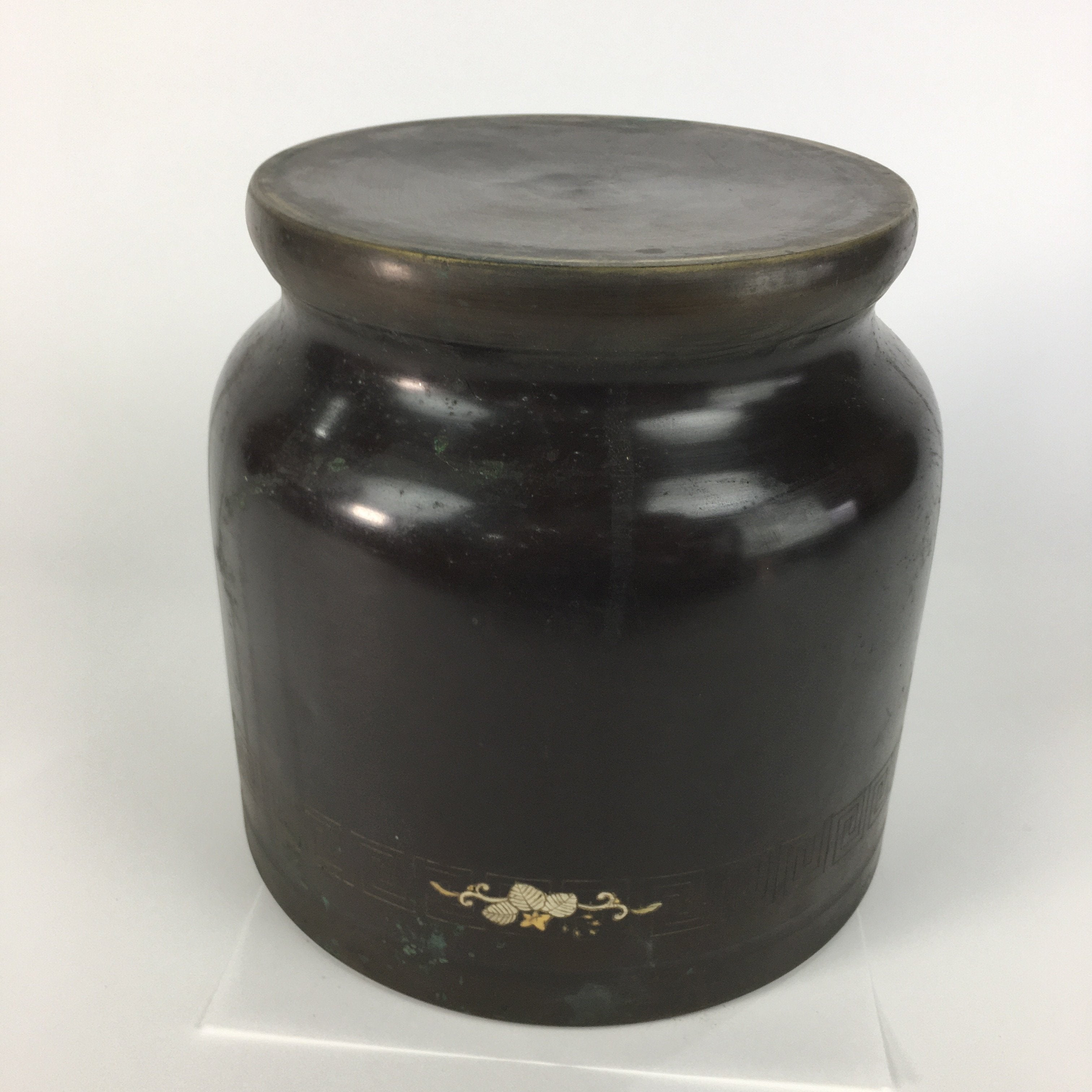 Japanese Brazier Tea Ceremony Copper Fire Pit Ash Pot Hibachi BU443