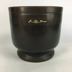 Japanese Brazier Tea Ceremony Vtg Copper Fire Pit Ash Pot Hibachi Brown H37