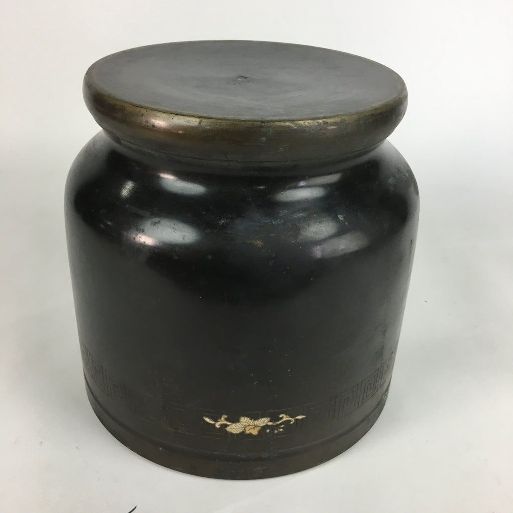 Japanese Brazier Tea Ceremony Vtg Copper Fire Pit Ash Pot Hibachi Brown H37
