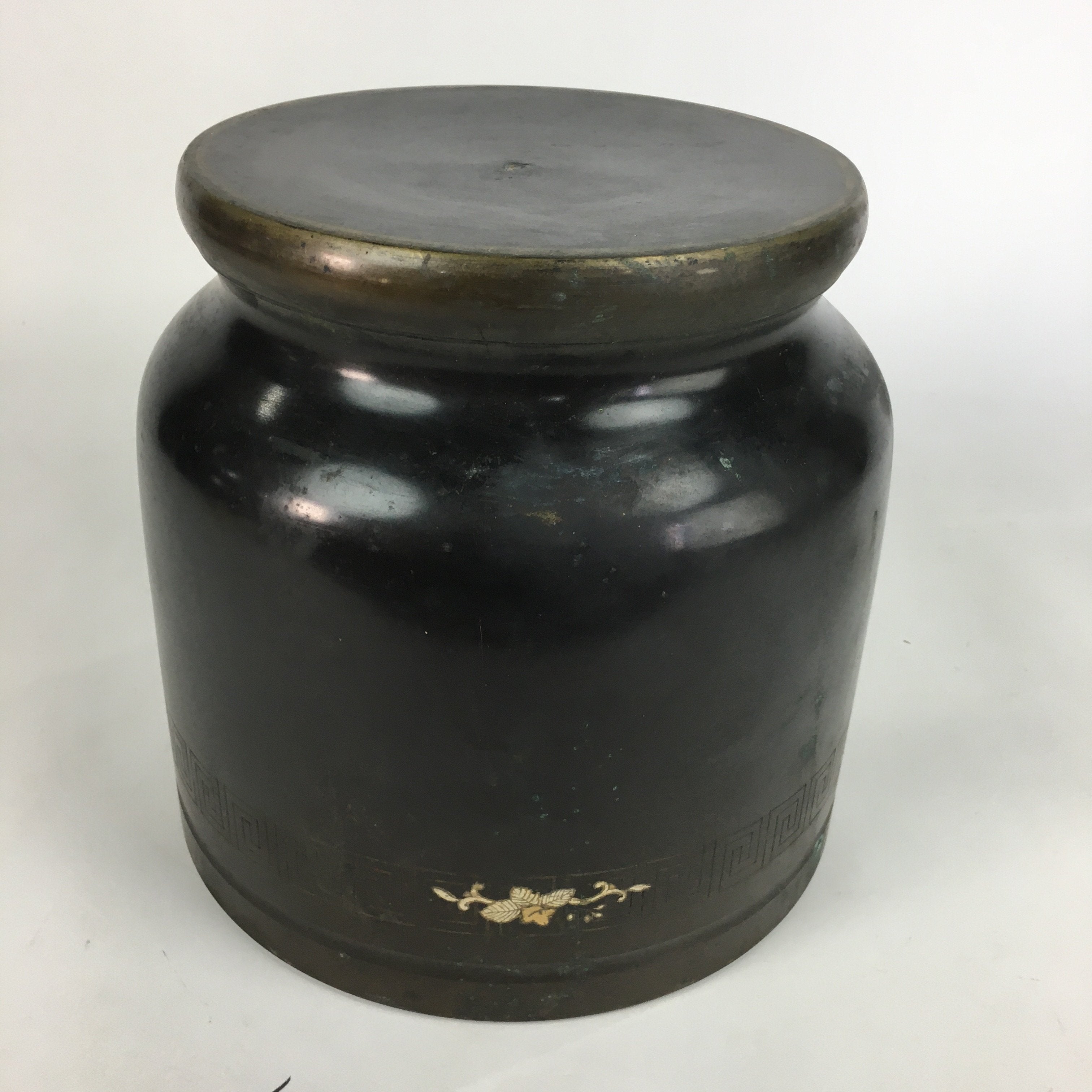 Japanese Brazier Tea Ceremony Vtg Copper Fire Pit Ash Pot Hibachi Brown H37