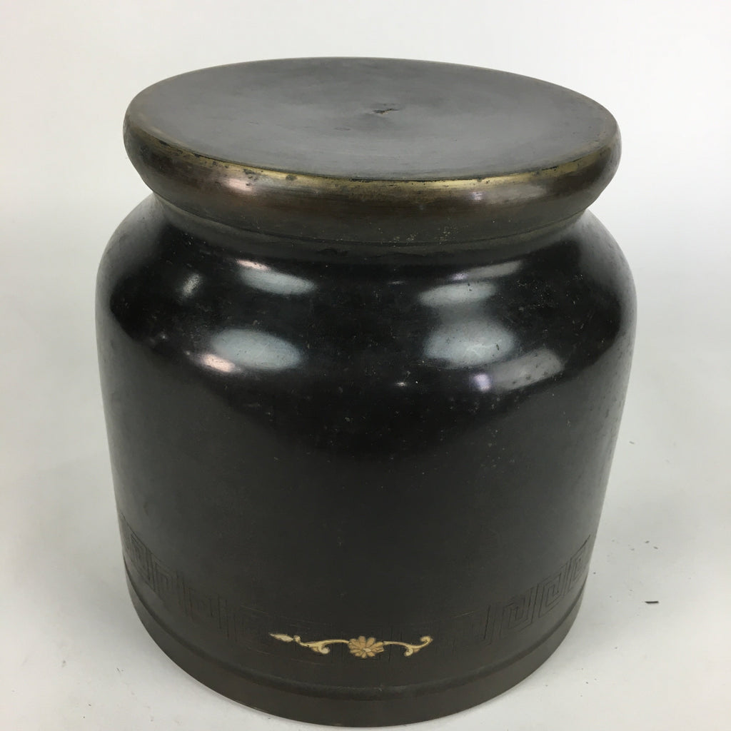 Japanese Brazier Tea Ceremony Vtg Copper Fire Pit Ash Pot Hibachi Brown H37