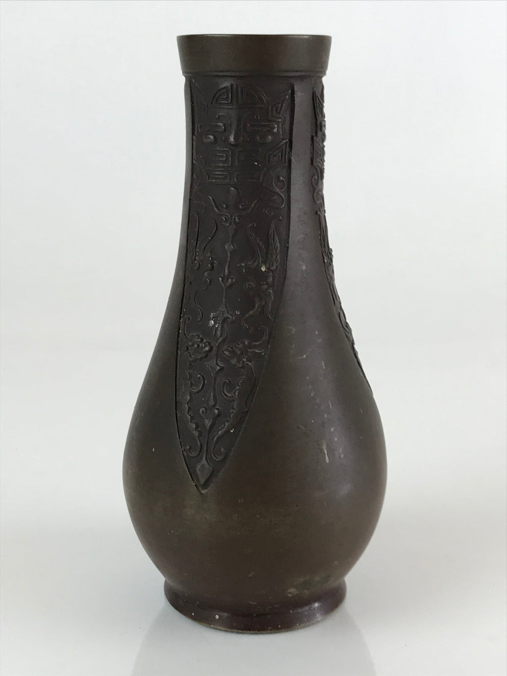 Japanese Bronze Buddhist Altar Fitting Flower Vase Vtg Butsudan BU743
