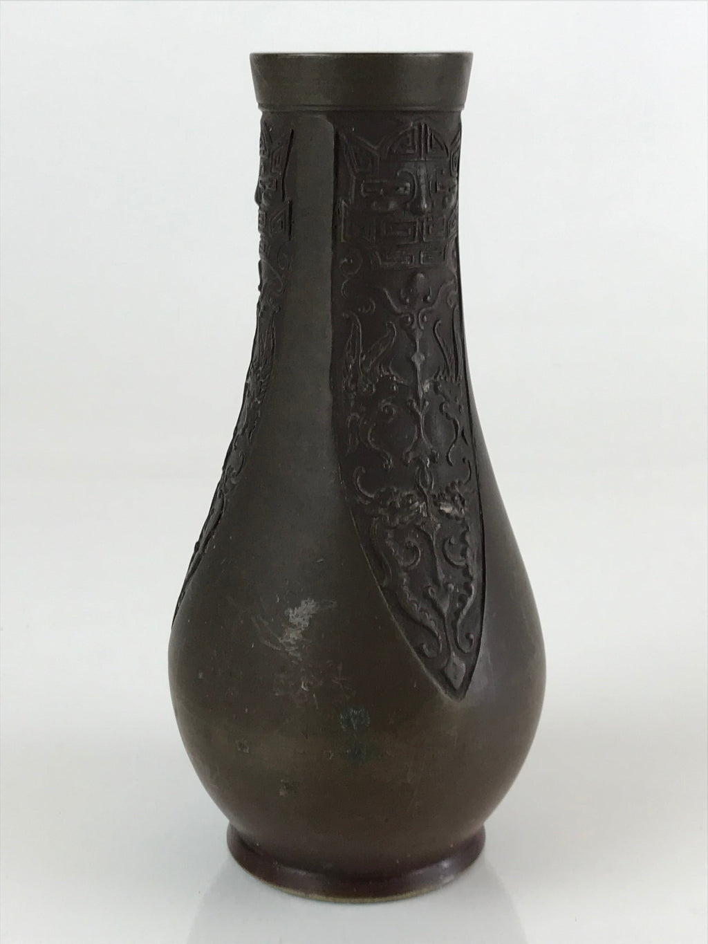 Japanese Bronze Buddhist Altar Fitting Flower Vase Vtg Butsudan BU743