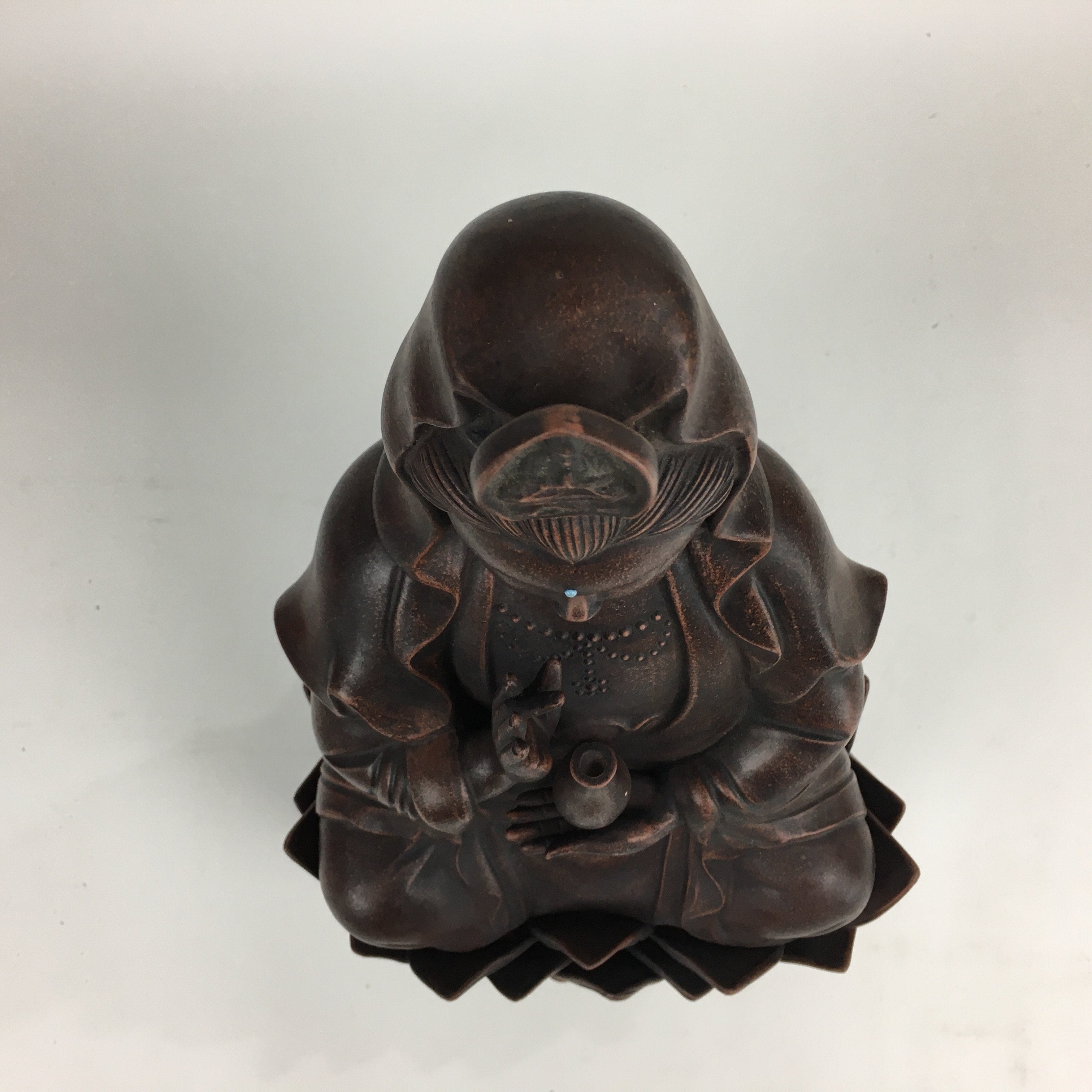Japanese Bronze Buddhist Statue Vtg Figurine Kannon Bosatsu Buddha BD686