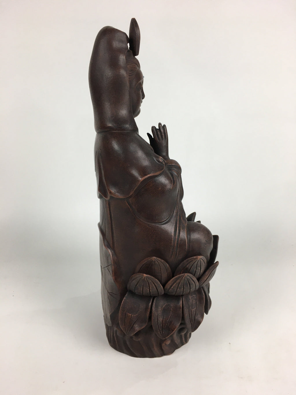 Japanese Bronze Buddhist Statue Vtg Figurine Kannon Bosatsu Buddha BD686