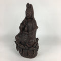Japanese Bronze Buddhist Statue Vtg Figurine Kannon Bosatsu Buddha BD686
