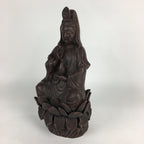 Japanese Bronze Buddhist Statue Vtg Figurine Kannon Bosatsu Buddha BD686