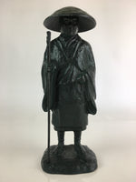 Japanese Bronze Buddhist Statue Vtg Figurine Monk Shinran-Shonin BD821