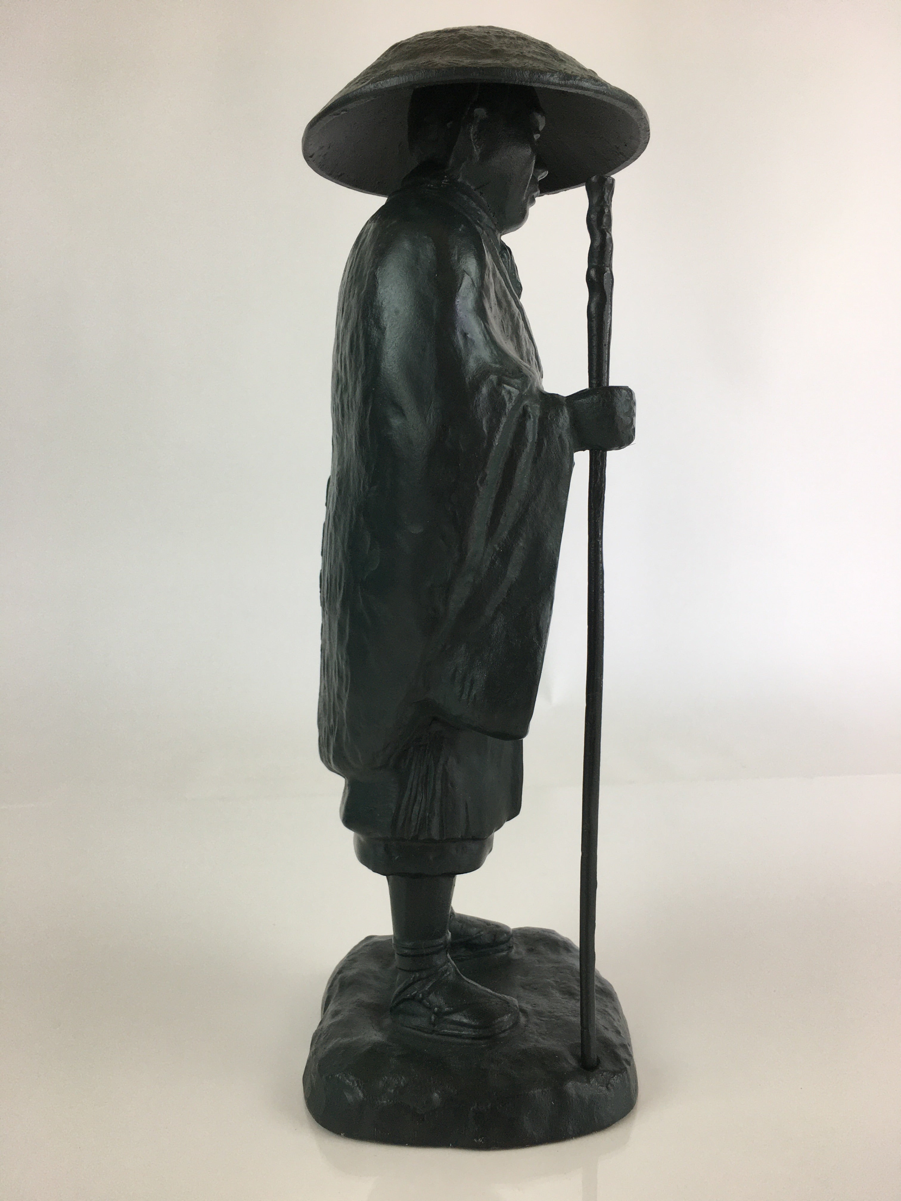 Japanese Bronze Buddhist Statue Vtg Figurine Monk Shinran-Shonin BD821