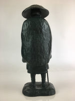 Japanese Bronze Buddhist Statue Vtg Figurine Monk Shinran-Shonin BD821