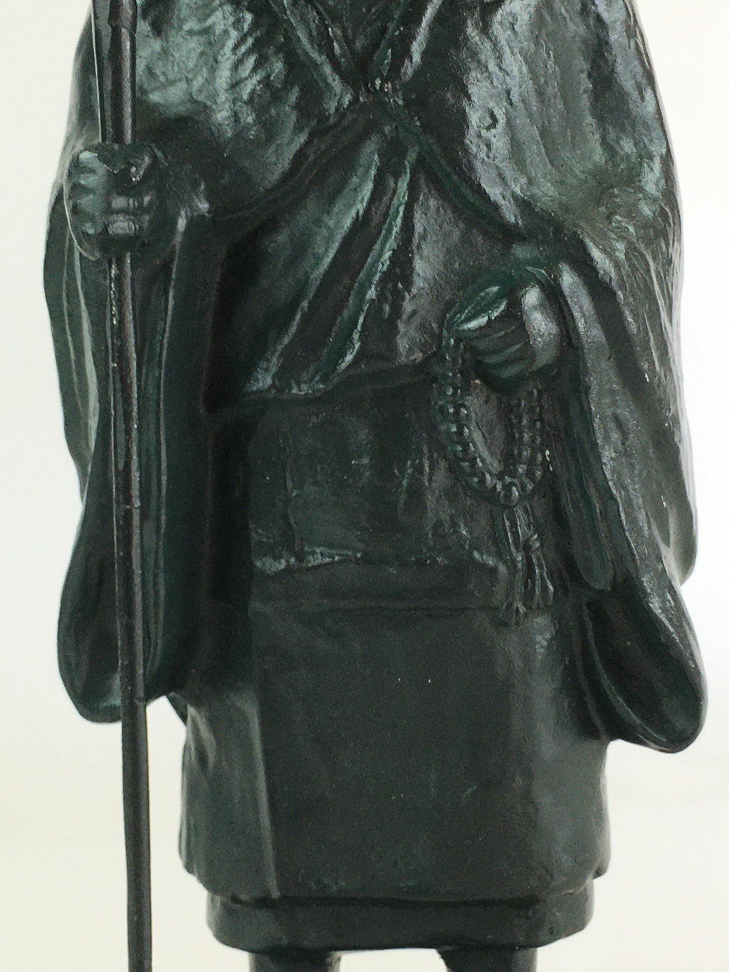 Japanese Bronze Buddhist Statue Vtg Figurine Monk Shinran-Shonin BD821
