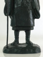Japanese Bronze Buddhist Statue Vtg Figurine Monk Shinran-Shonin BD821