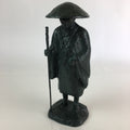 Japanese Bronze Buddhist Statue Vtg Figurine Monk Shinran-Shonin BD821