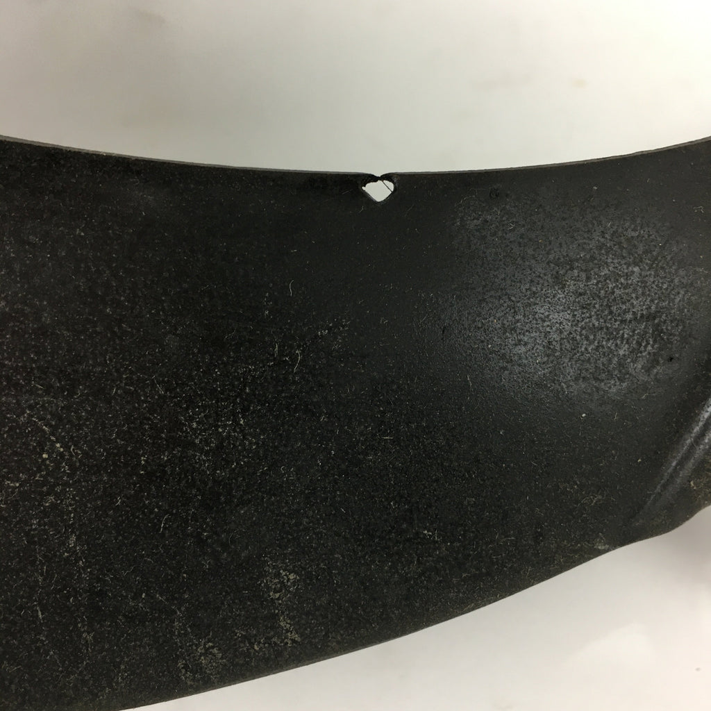 Japanese Bronze Flower Vase Vtg Crescent Moon Shape Black Ikebana Suiban FV942