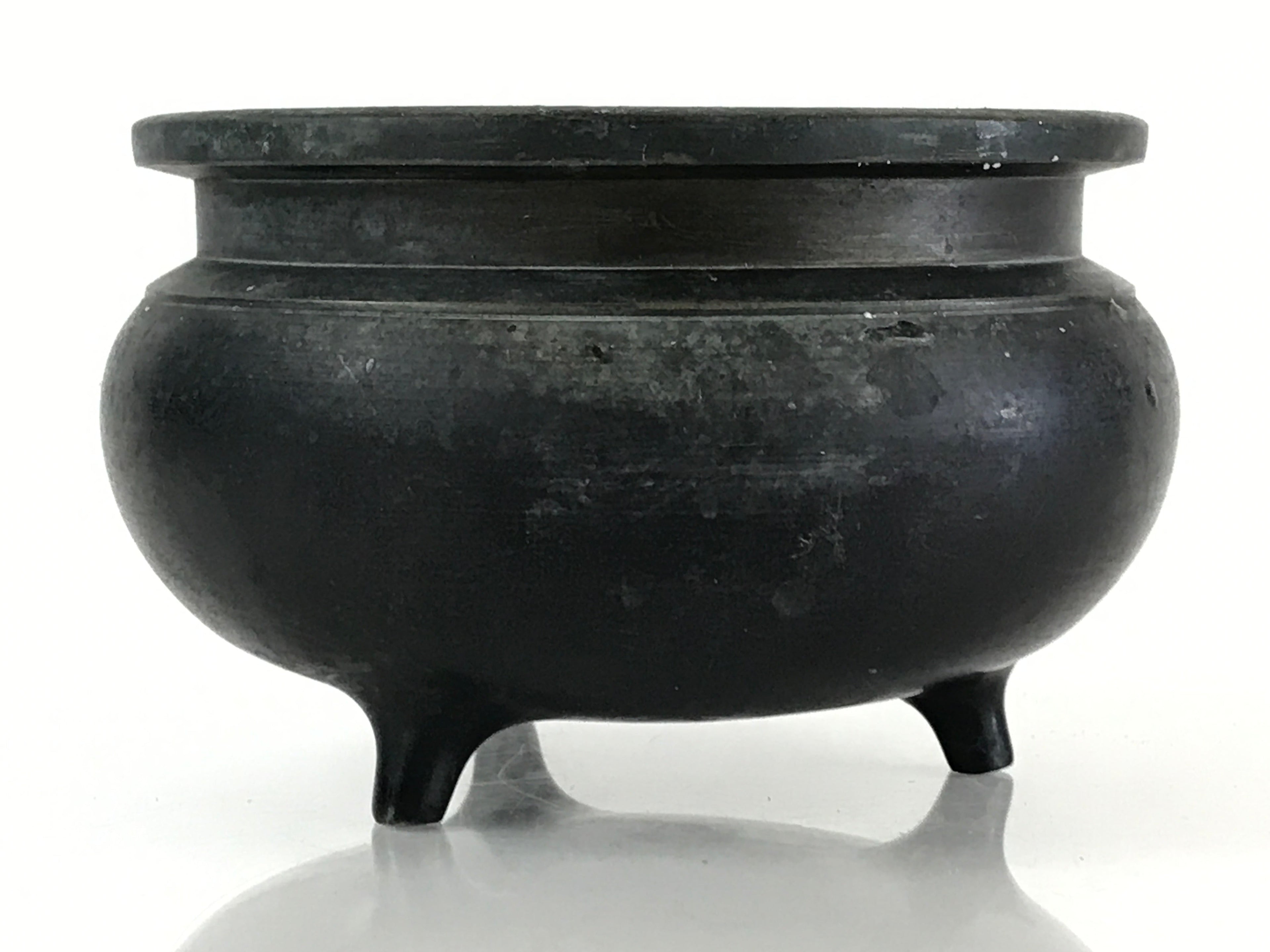 Japanese Bronze Incense Burner Koro Vtg Buddhist Alter Fitting Butsugu BU794