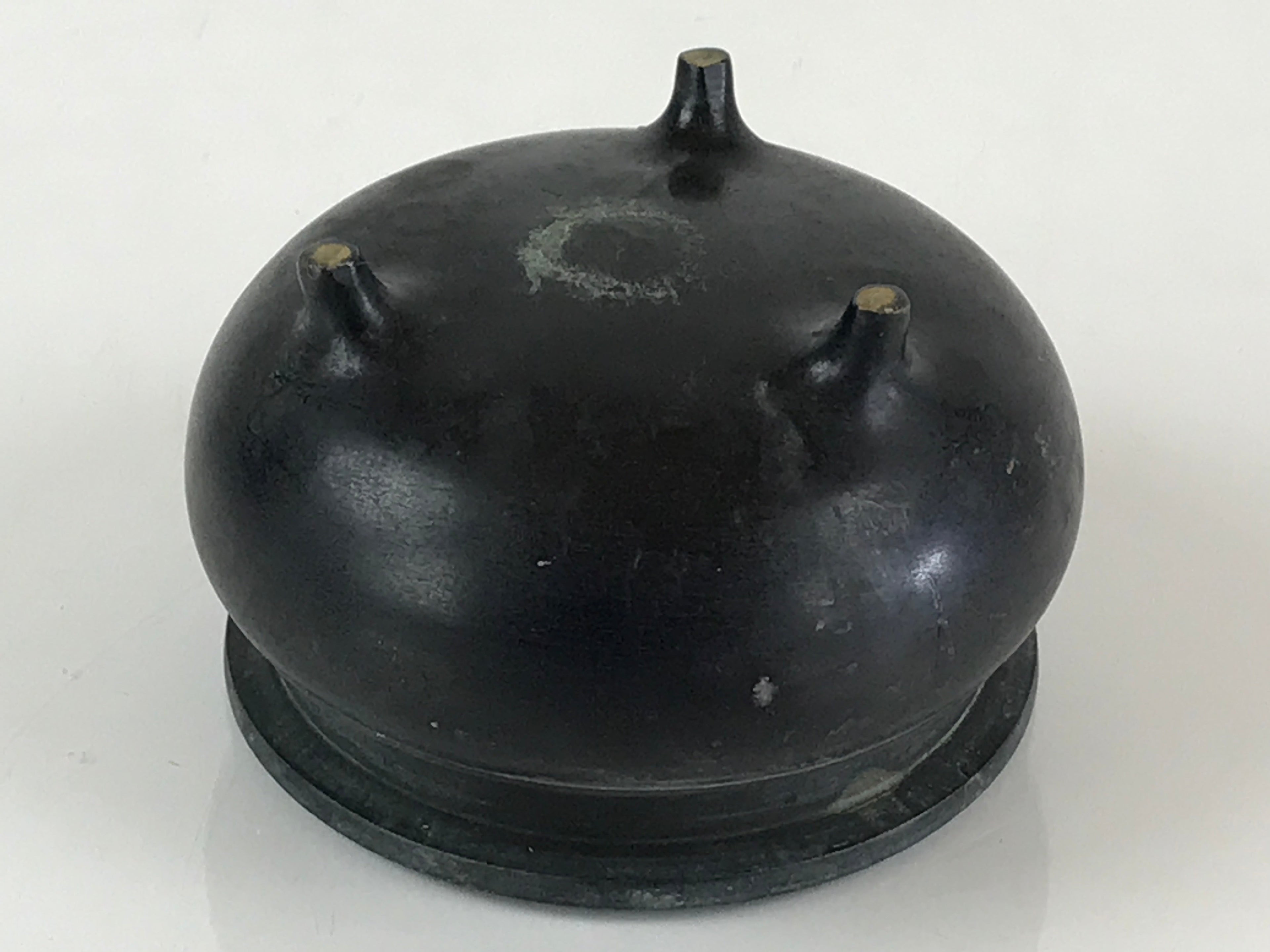 Japanese Bronze Incense Burner Koro Vtg Buddhist Alter Fitting Butsugu BU794