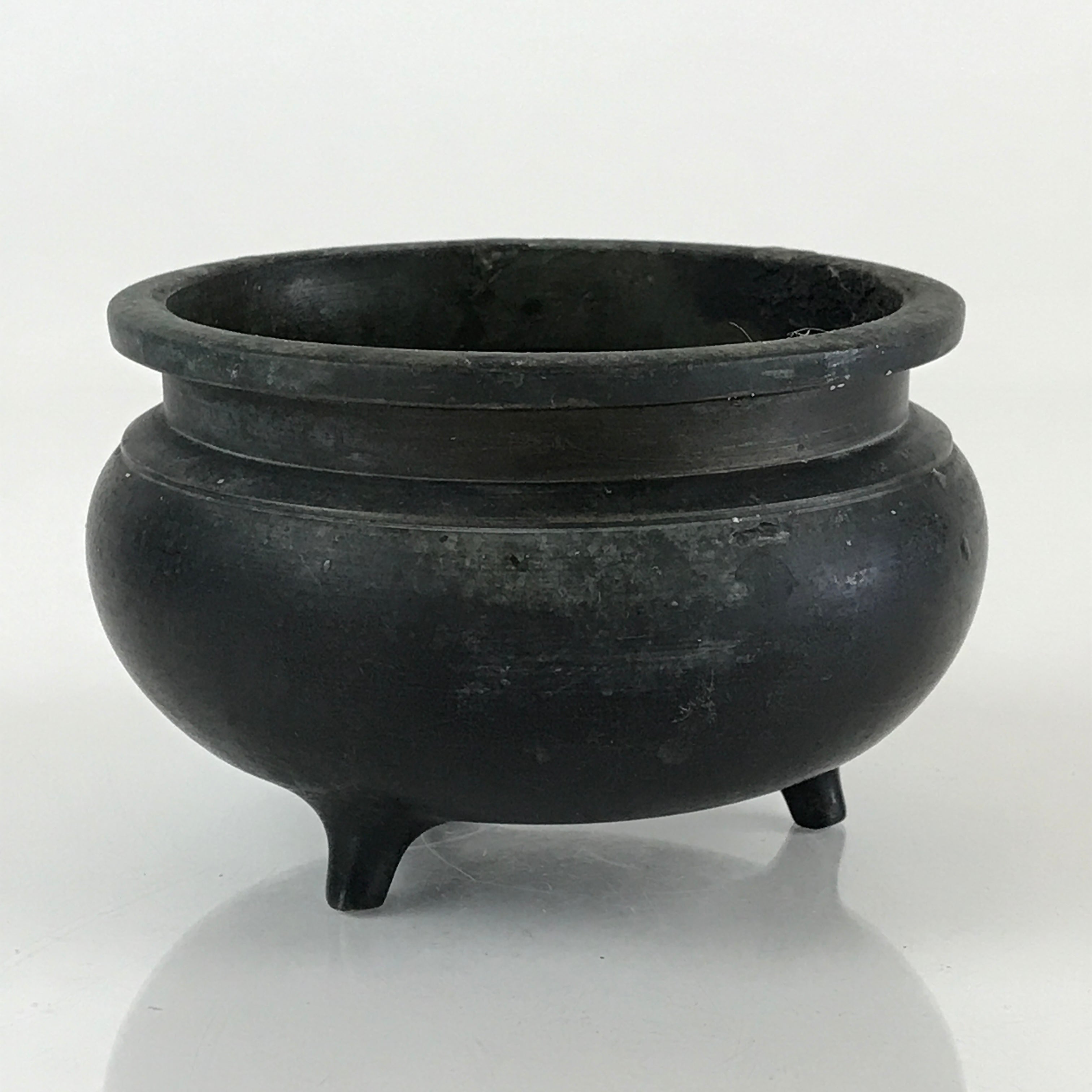 Japanese Bronze Incense Burner Koro Vtg Buddhist Alter Fitting Butsugu BU794