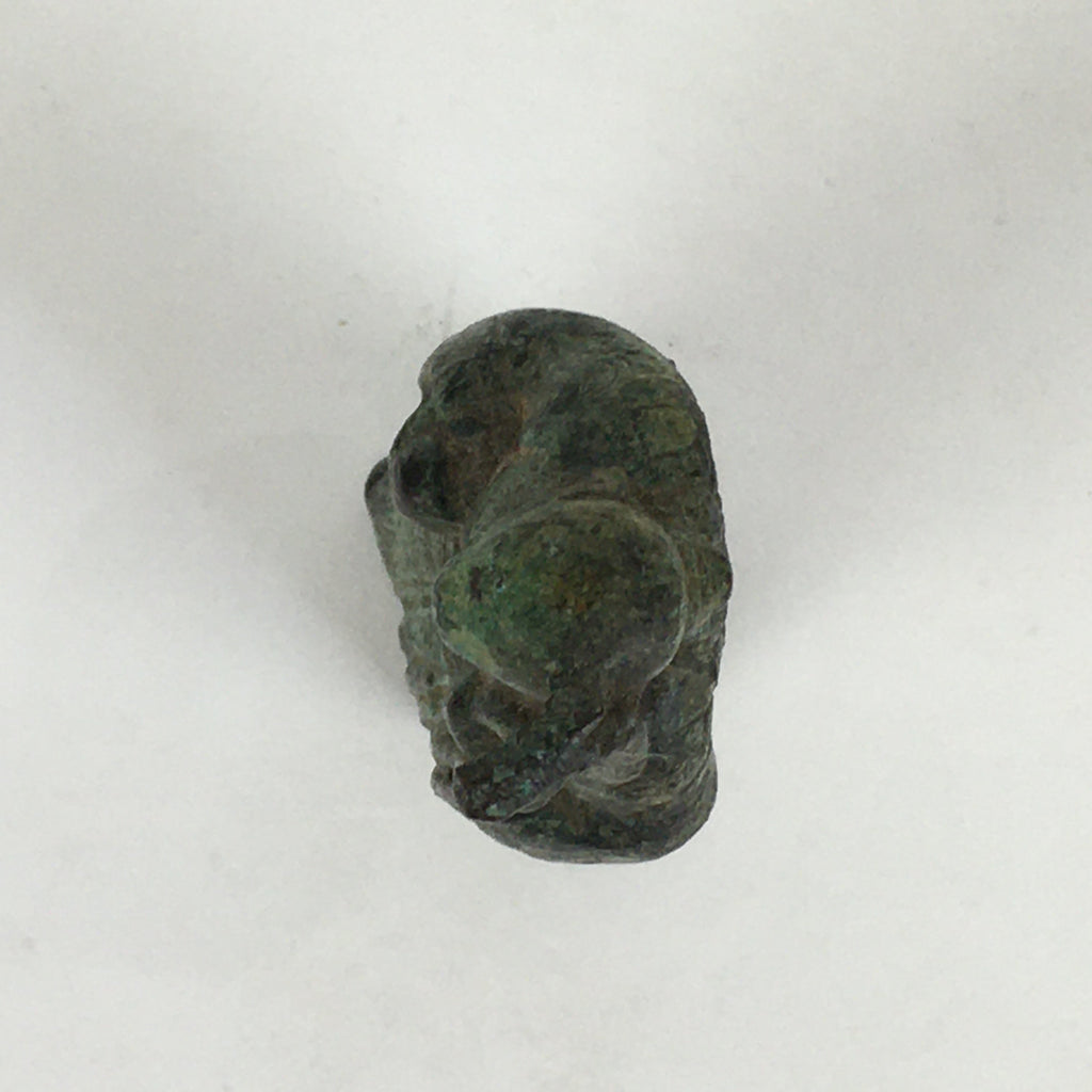 Japanese Bronze Small Figurine Vtg Fukurokuju 7 Lucky Gods Paper Weight JK315