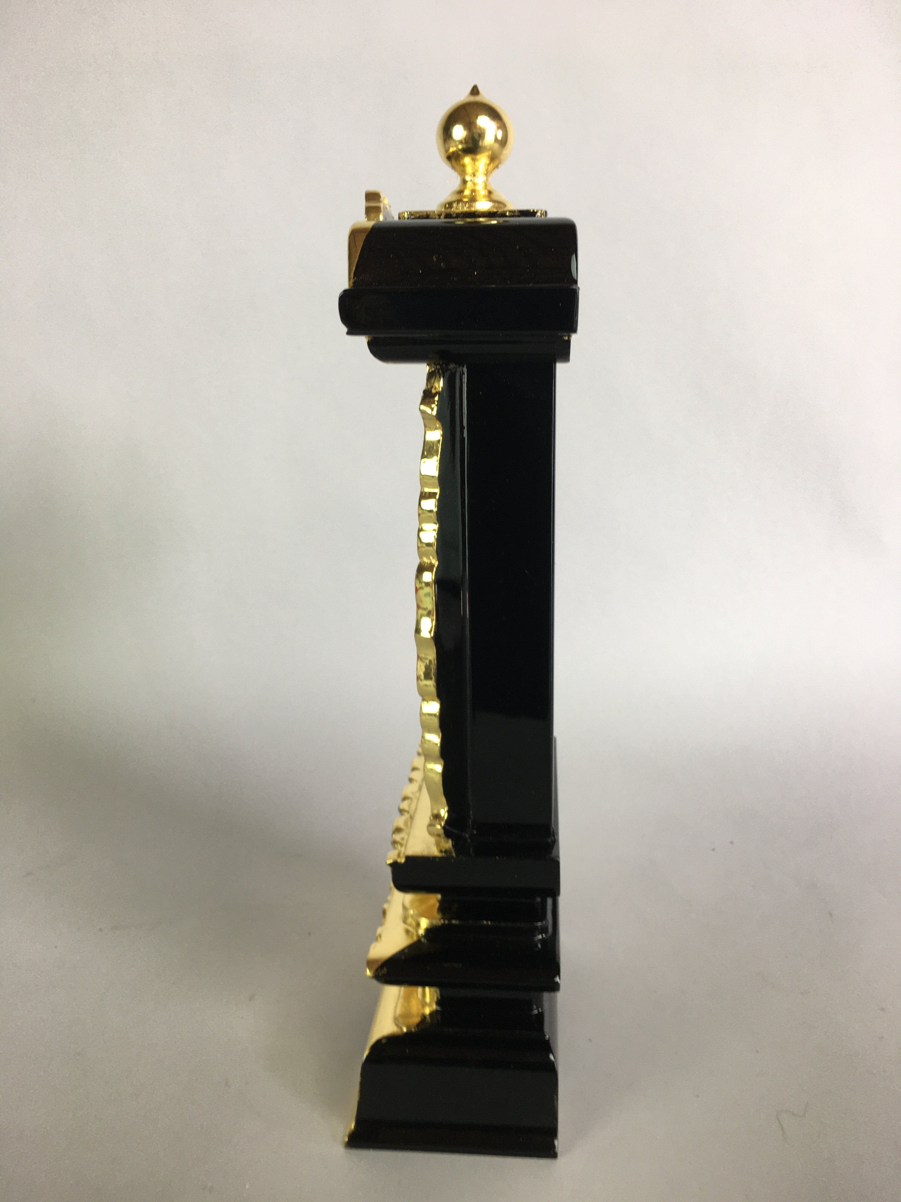 Japanese Buddhism Spiritual Tablet Buddhist Altar Vtg Wood Lacquer Ihai BU391
