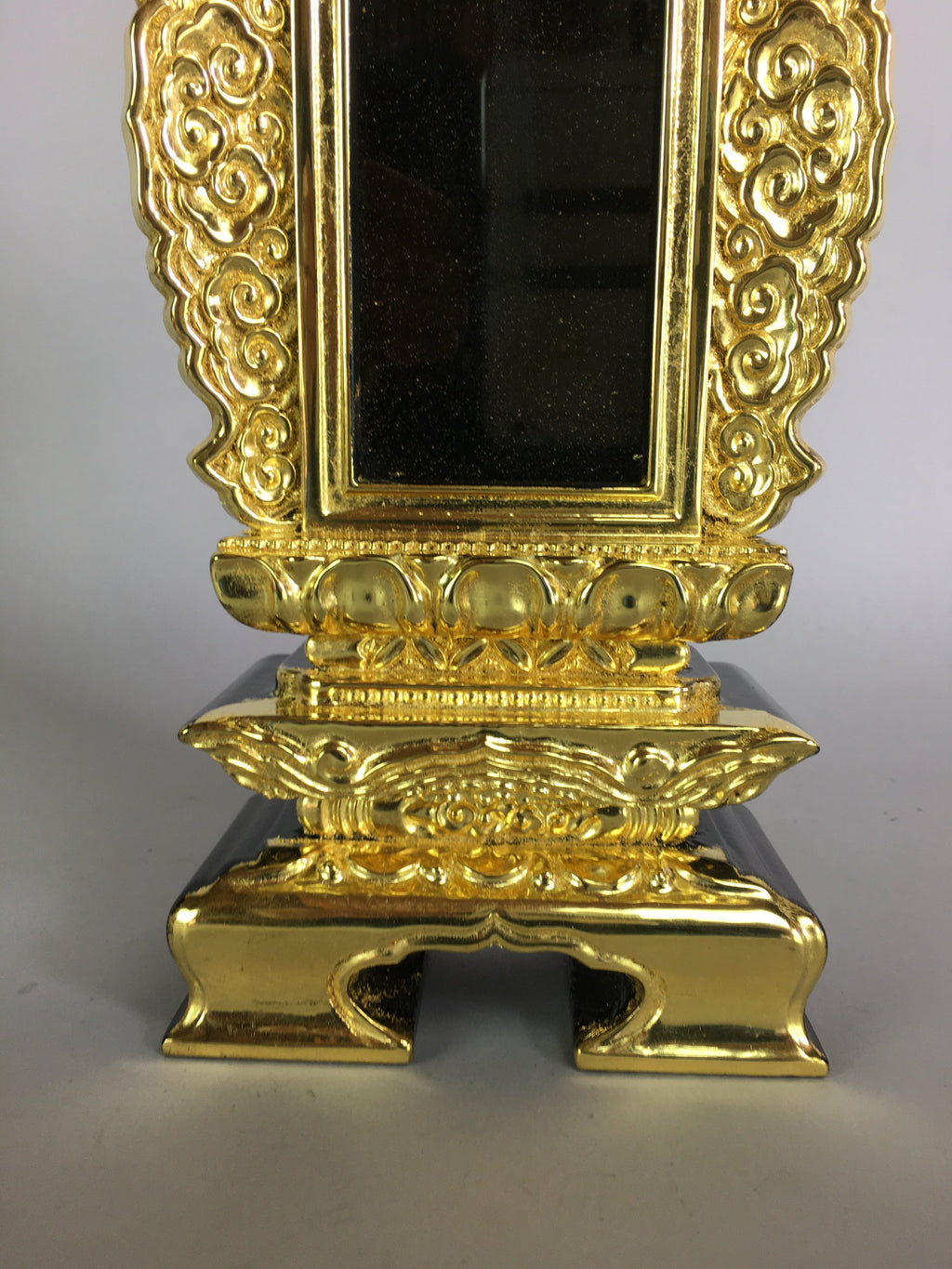 Japanese Buddhism Spiritual Tablet Buddhist Altar Vtg Wood Lacquer Ihai BU392