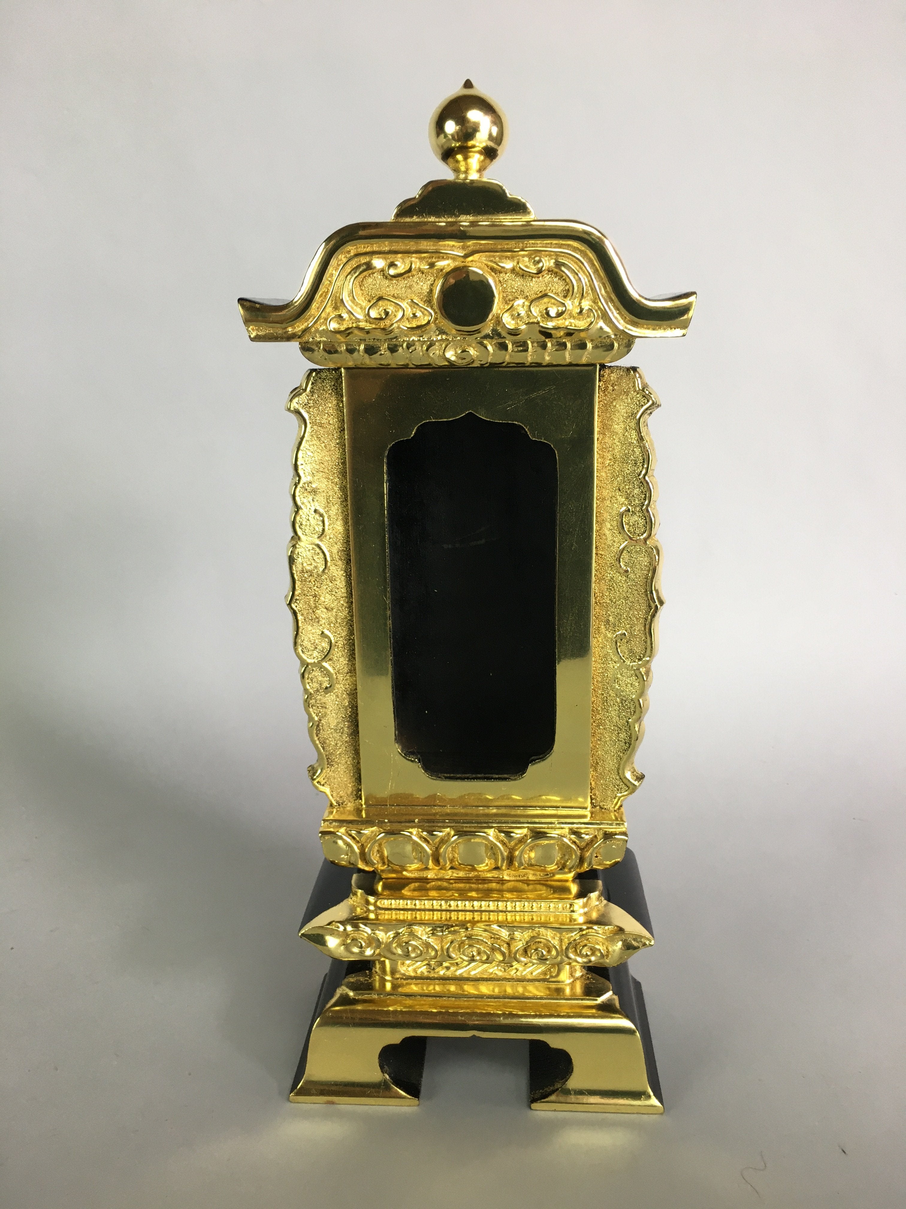Japanese Buddhism Spiritual Tablet Buddhist Altar Vtg Wood Lacquer Ihai BU393