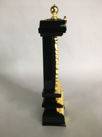 Japanese Buddhism Spiritual Tablet Buddhist Altar Vtg Wood Lacquer Ihai BU393