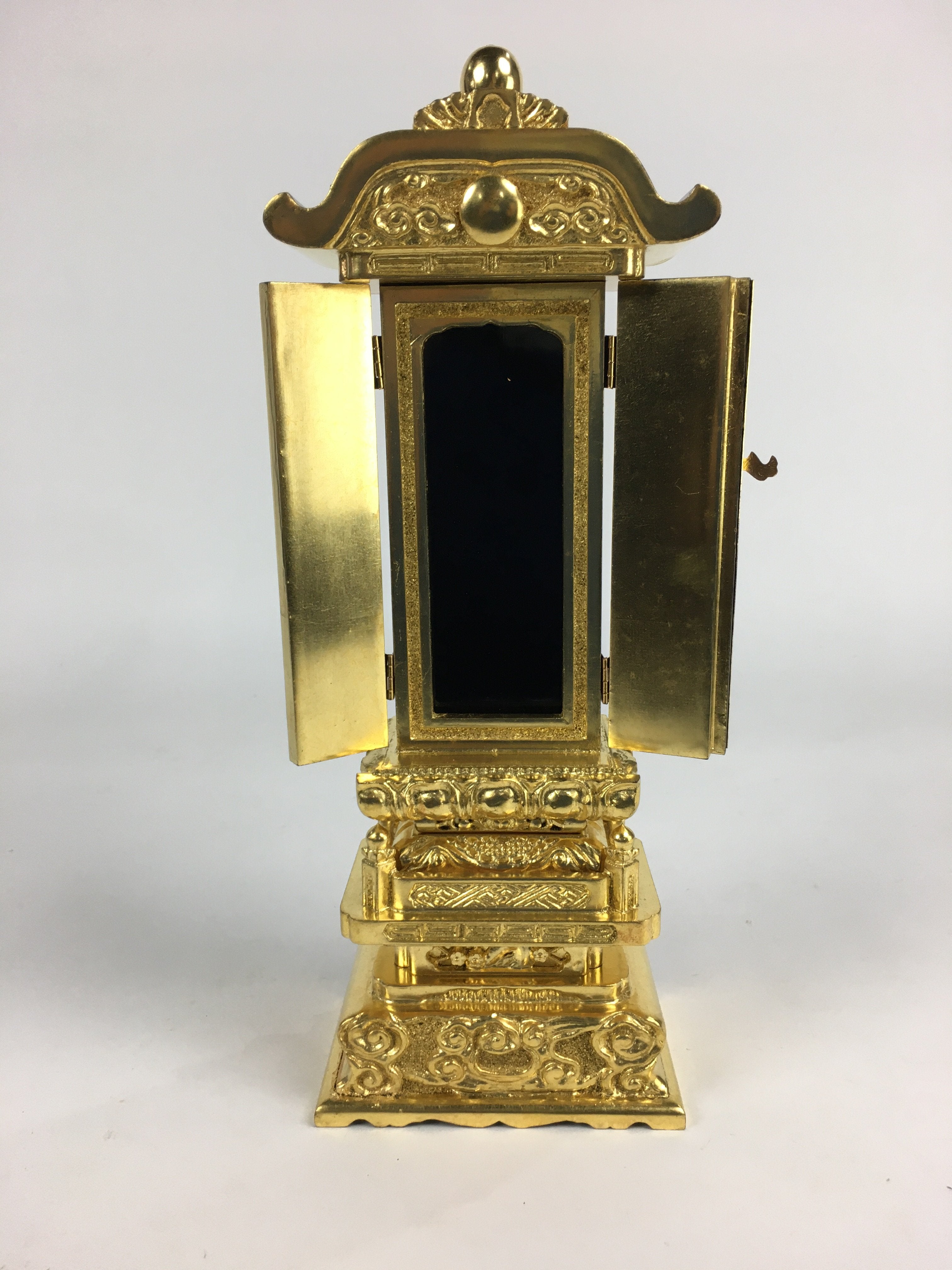 Japanese Buddhism Spiritual Tablet Buddhist Altar Vtg Wood Lacquer Ihai BU529