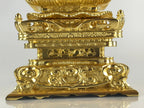 Japanese Buddhism Spiritual Tablet Buddhist Altar Vtg Wood Lacquer Ihai BU816