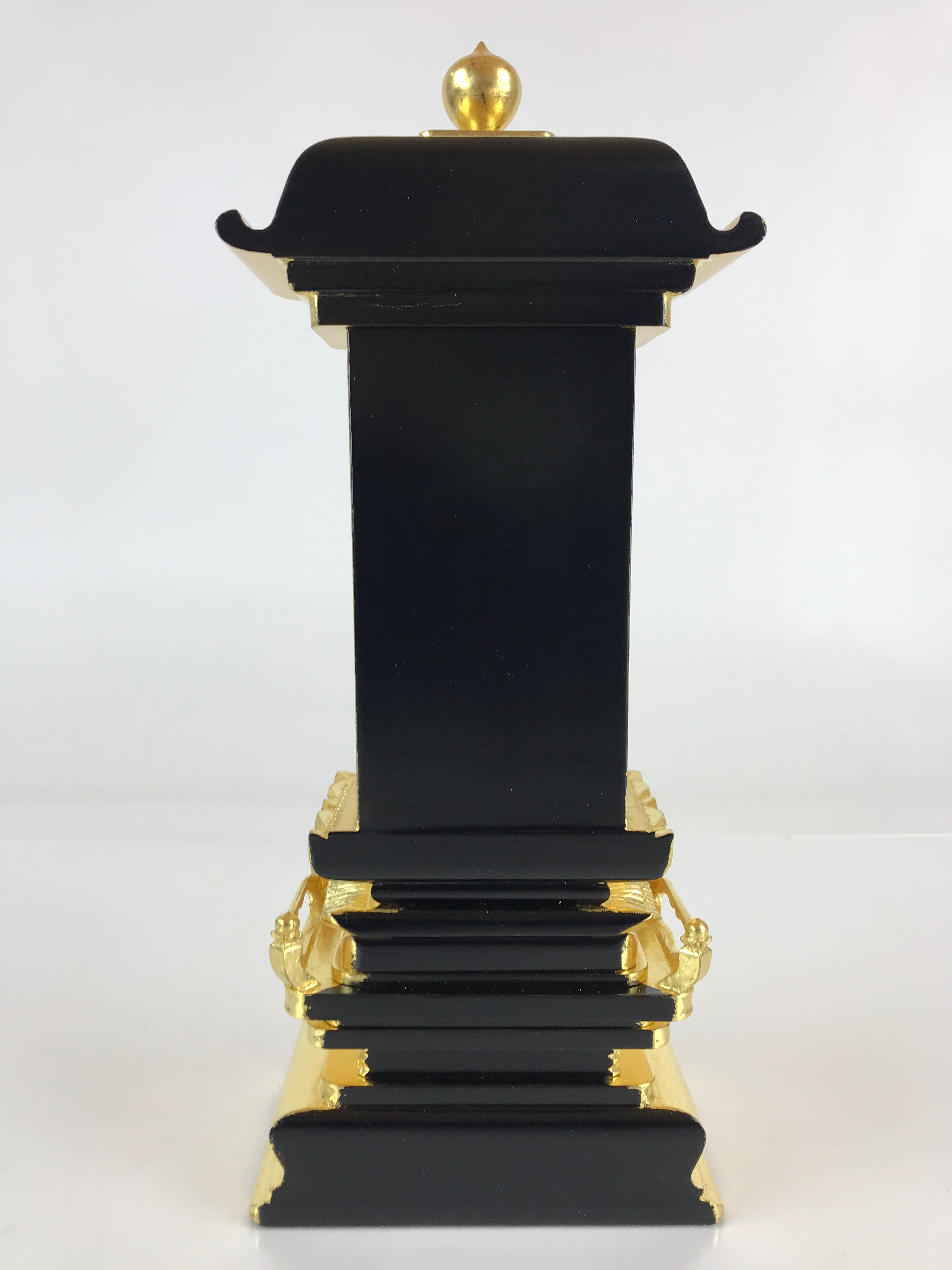 Japanese Buddhism Spiritual Tablet Buddhist Altar Vtg Wood Lacquer Ihai BU816
